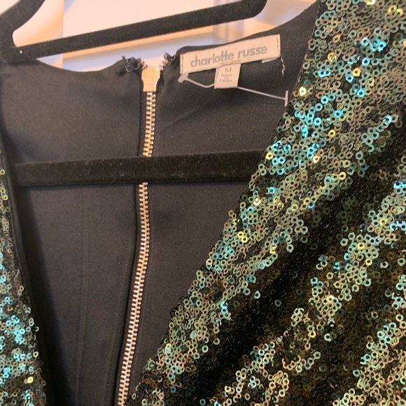 Emerald green sparkle dress - Picture 2 of 3